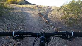 Bear Left toward main wash