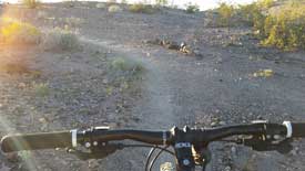 Left, final crest before Trailhead and Parking Lot