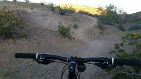 Straight up slight hill climb