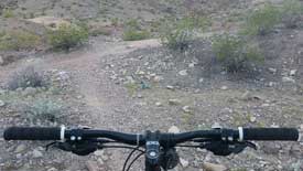 Right onto main trail on Ridge